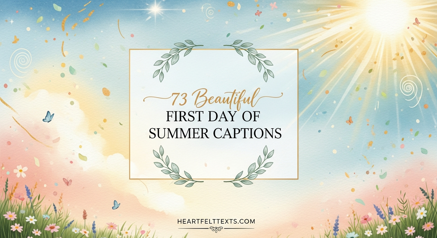 73 Beautiful First Day of Summer Captions