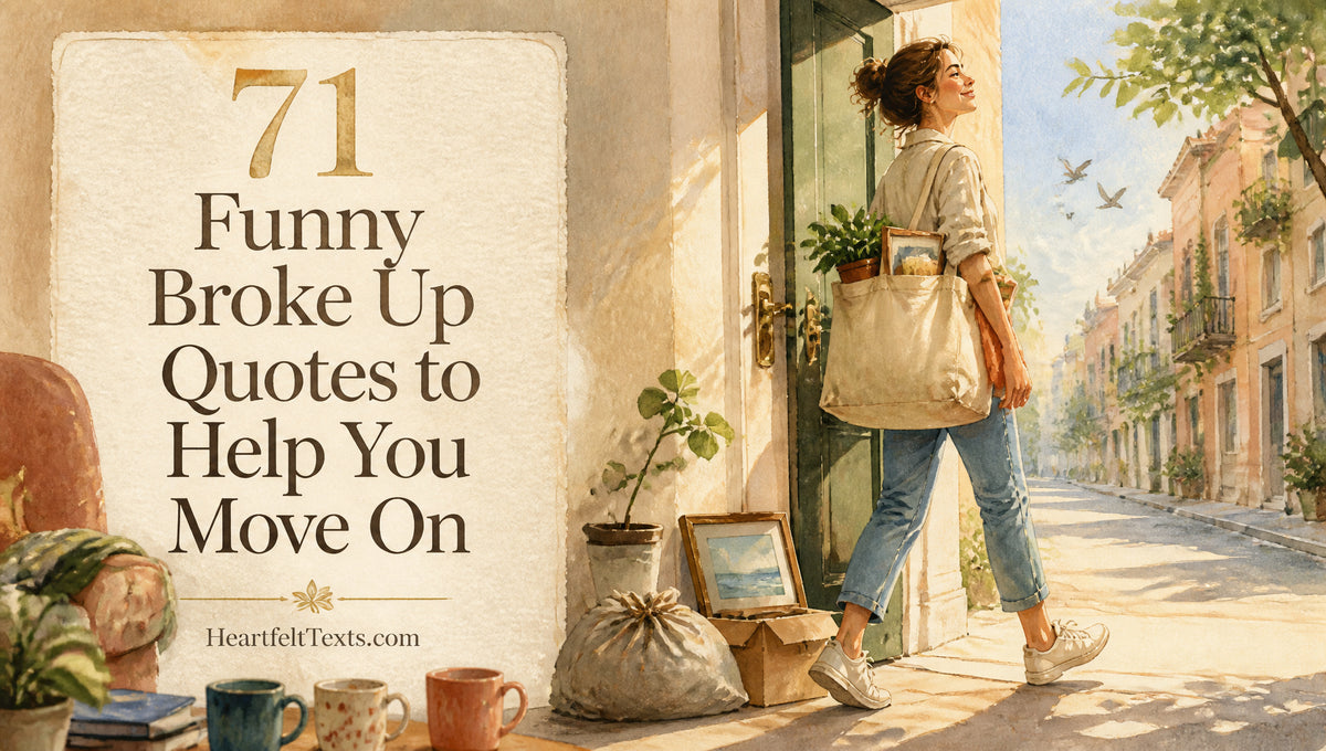 71 Funny Broke Up Quotes to Help You Move On – HeartfeltTexts