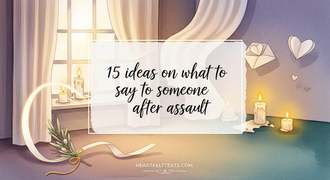 15 ideas on what to say to someone after assault