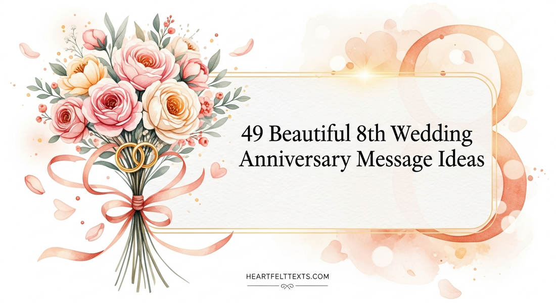 49 Beautiful 8th Wedding Anniversary Message Ideas