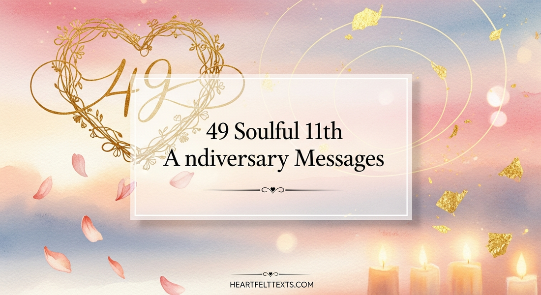 49 Soulful 11th Wedding Anniversary Messages