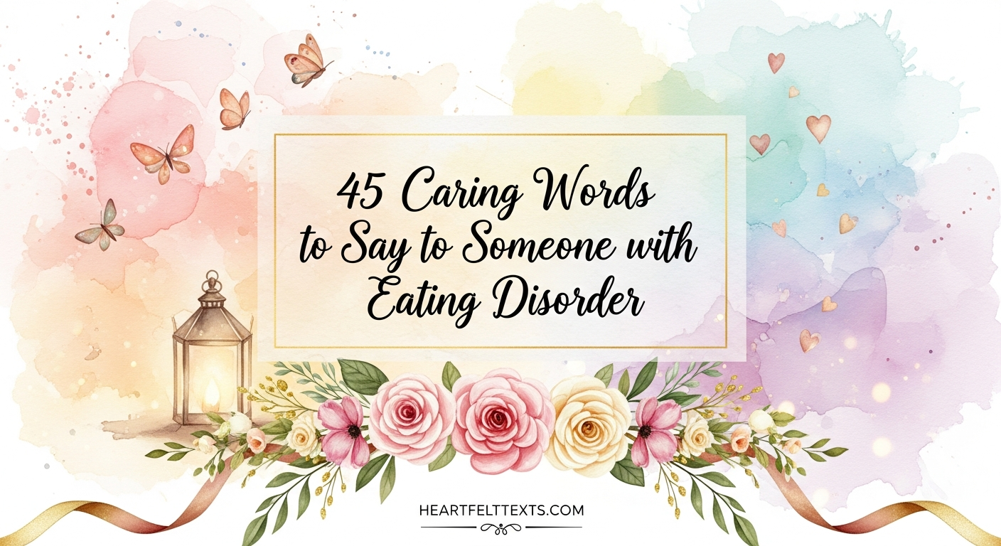45 Caring Words to Say to Someone with Eating Disorder