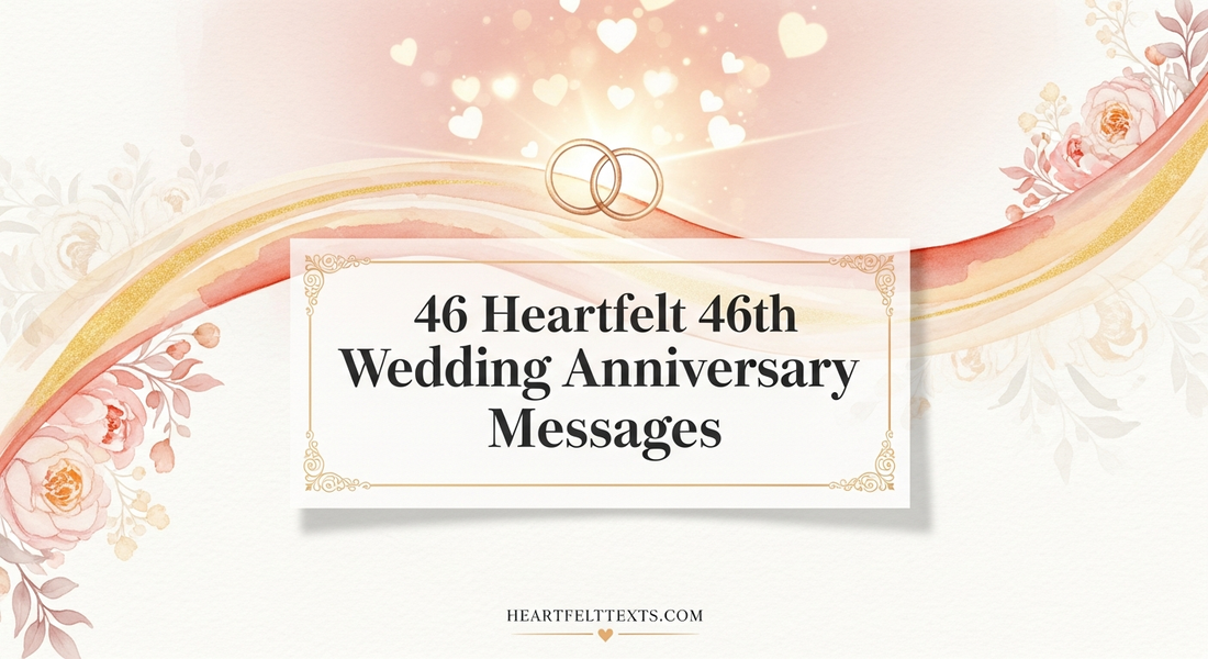46 Heartfelt 46th Wedding Anniversary Messages
