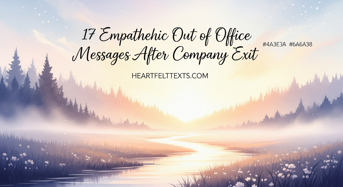 17 Empathetic Out of Office Messages After Company Exit – HeartfeltTexts