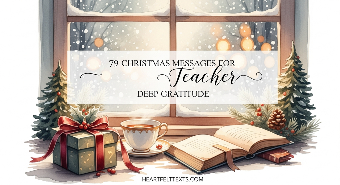 79 Christmas Messages for Teacher Deep Gratitude