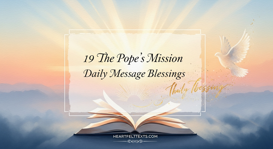 19 The Pope's Mission Daily Message Blessings