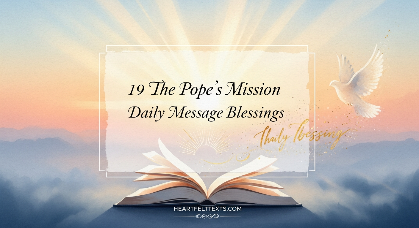 19 The Pope's Mission Daily Message Blessings