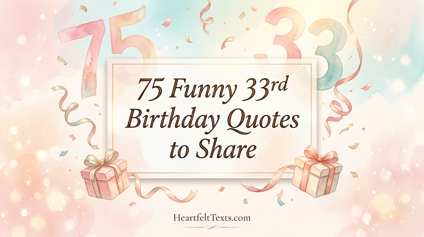 75 Funny 33rd Birthday Quotes to Share