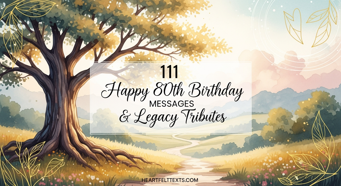 111 Happy 80th Birthday Messages & Legacy Tributes
