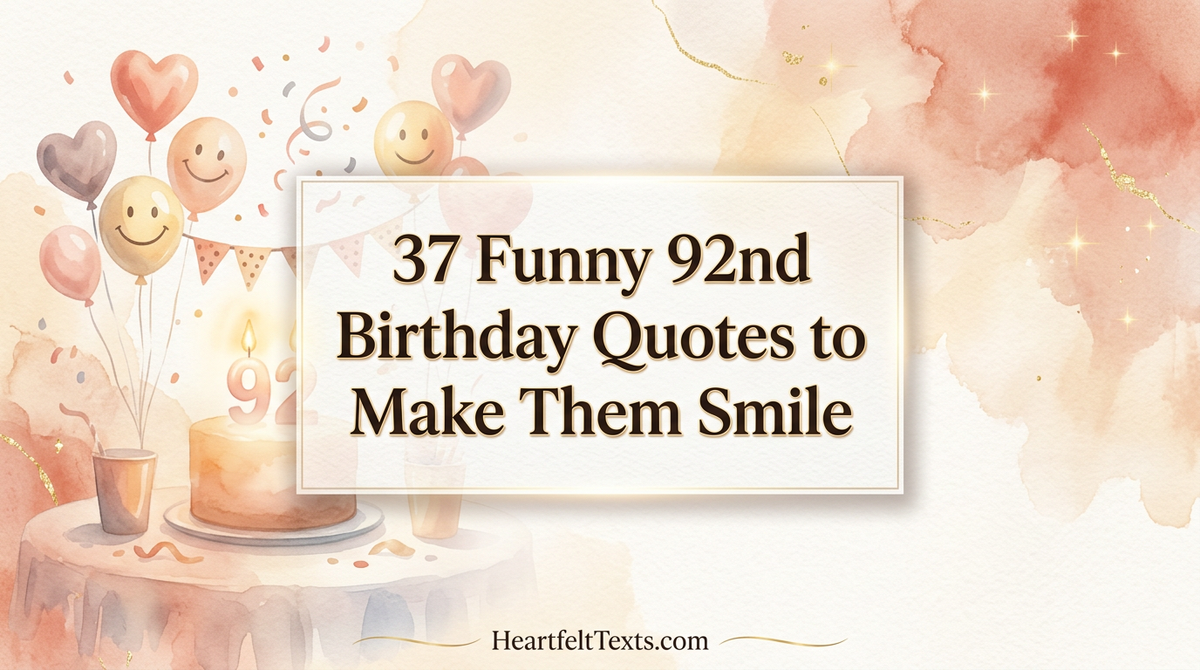 37 Funny 92nd Birthday Quotes to Make Them Smile