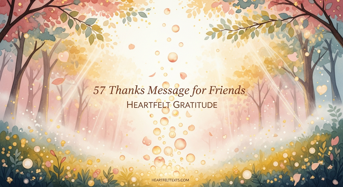 57 Thanks Message for Friends Heartfelt Gratitude
