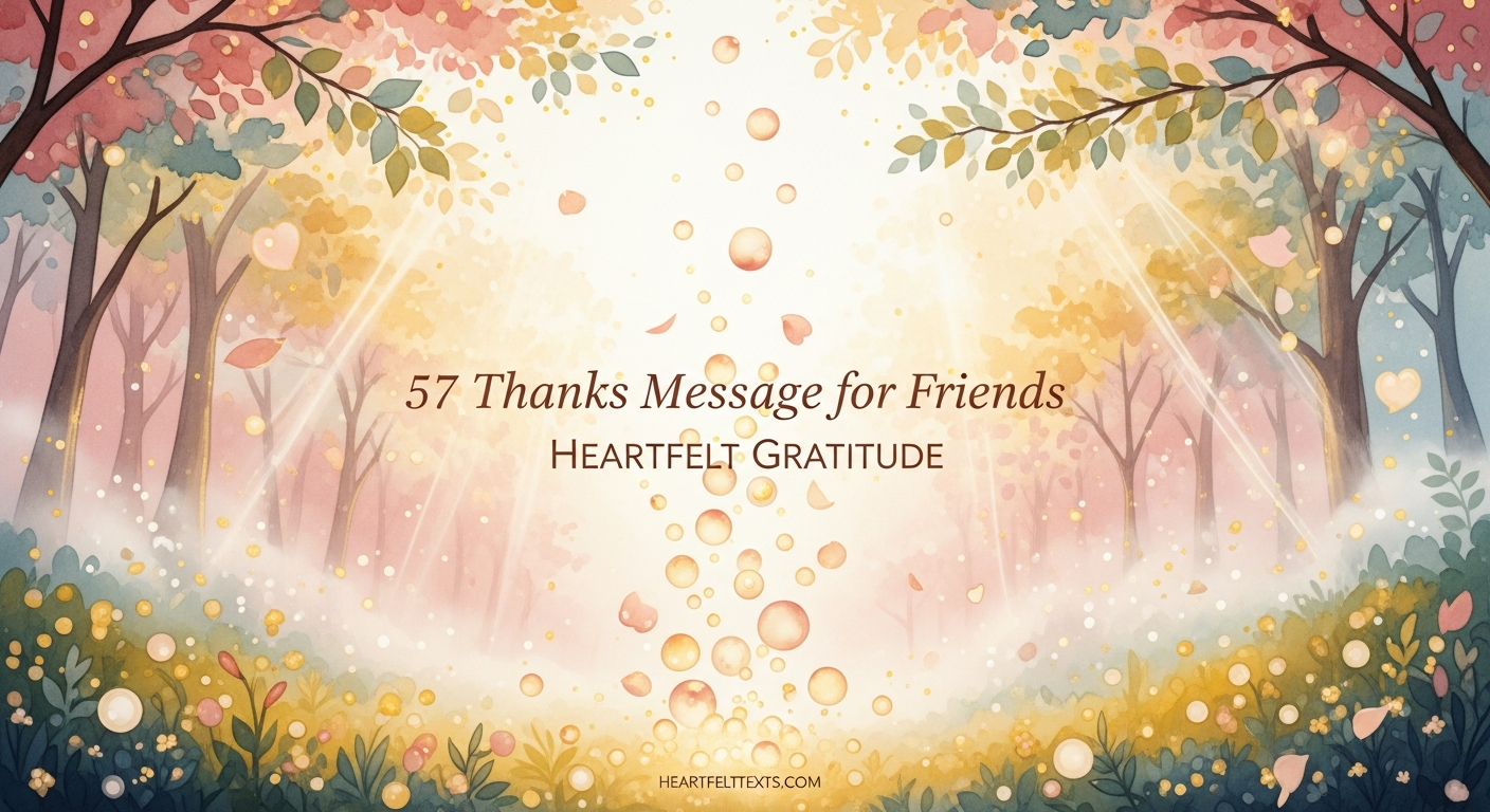 57 Thanks Message for Friends Heartfelt Gratitude
