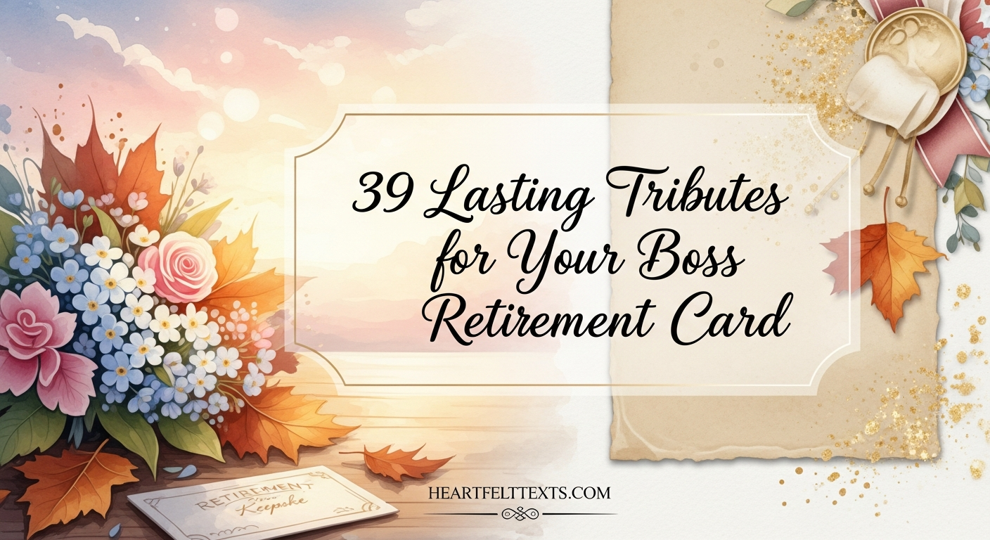 39 Lasting Tributes for Your Boss Retirement Card