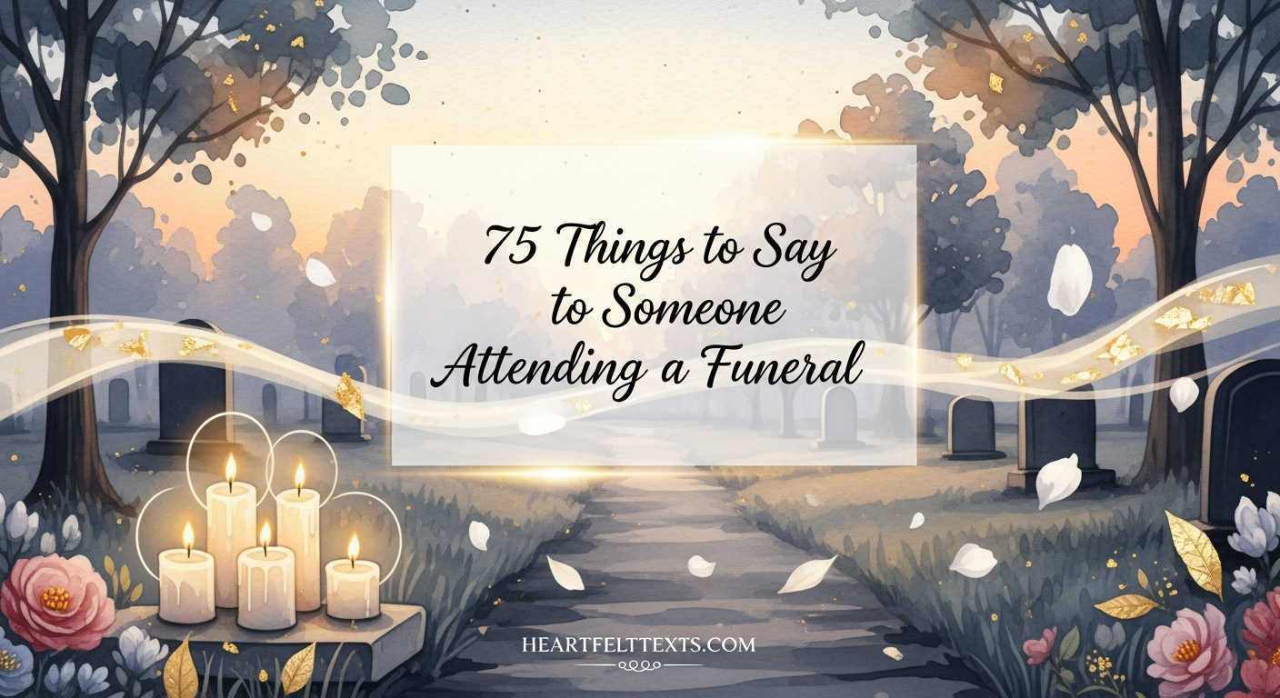 75 Things to Say to Someone Attending a Funeral