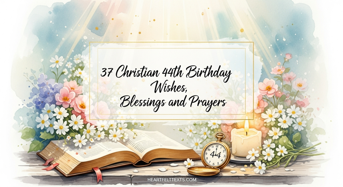 37 Christian 44th Birthday Wishes Blessings and Prayers