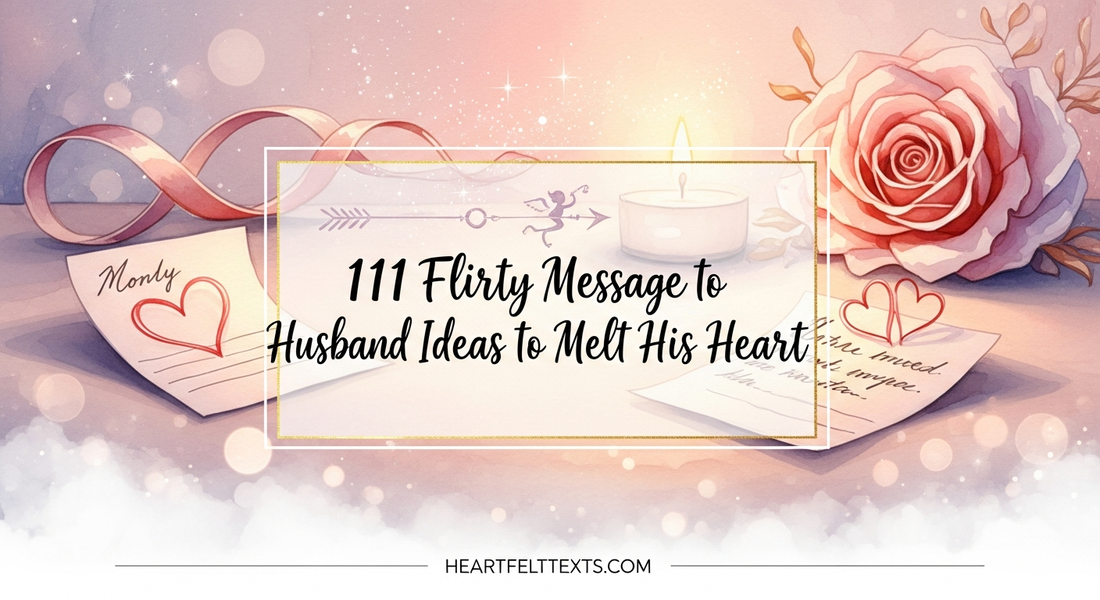 111 Flirty Message to Husband Ideas to Melt His Heart