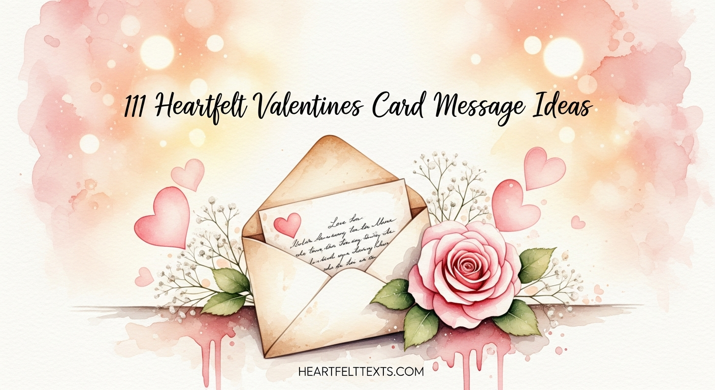 111 Heartfelt Valentines Card Message Ideas