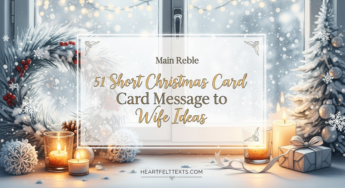 51 Short Christmas Card Message to Wife Ideas