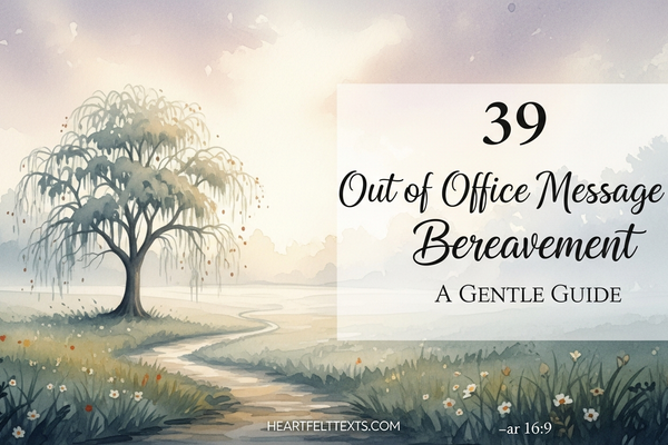 39 Out of Office Message for Bereavement A Gentle Guide