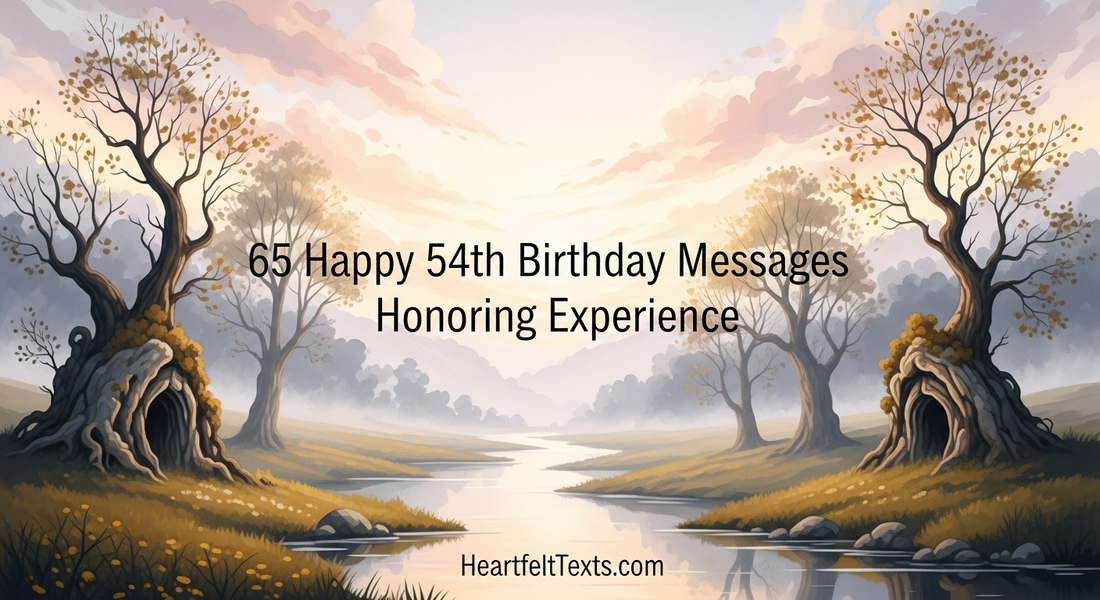65 Happy 54th Birthday Messages Honoring Experience