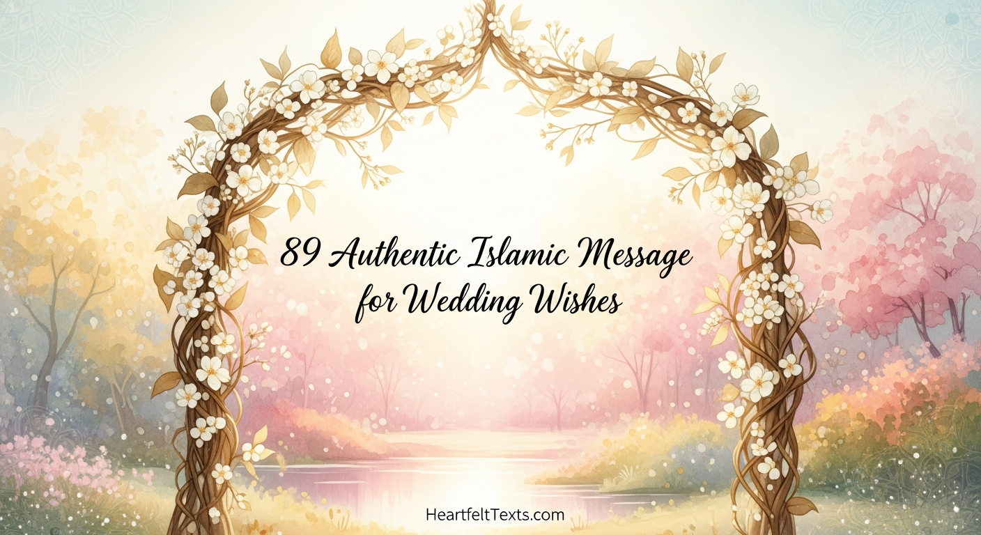 89 Authentic Islamic Message for Wedding Wishes