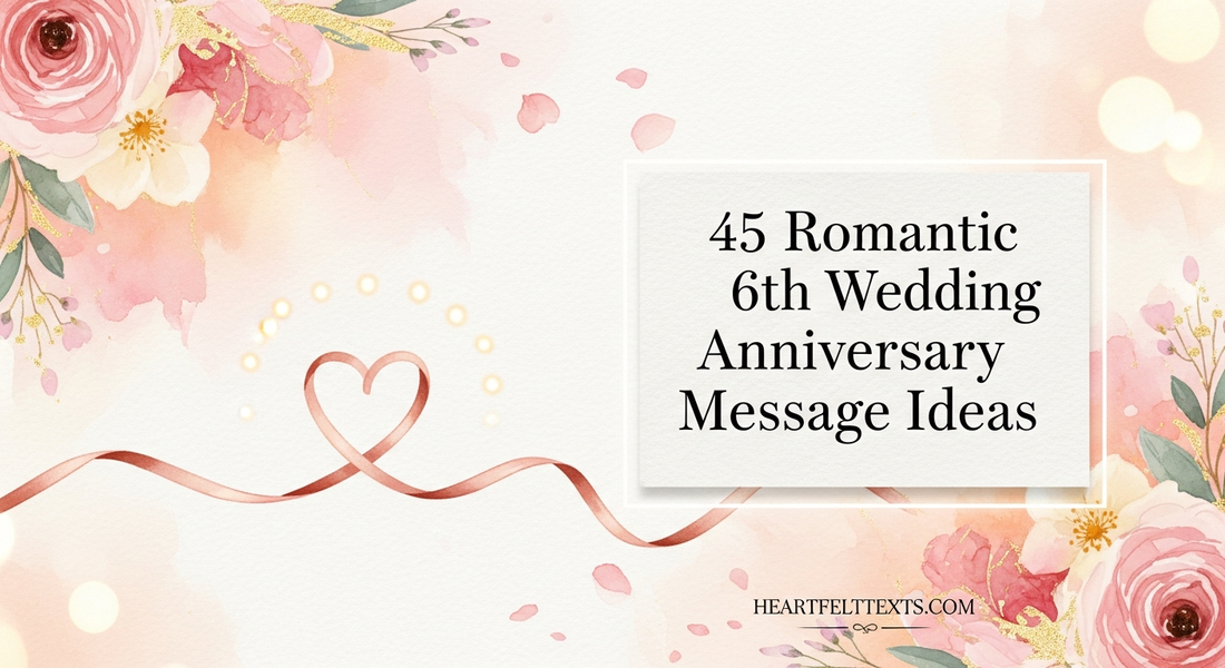 45 Romantic 6th Wedding Anniversary Message Ideas