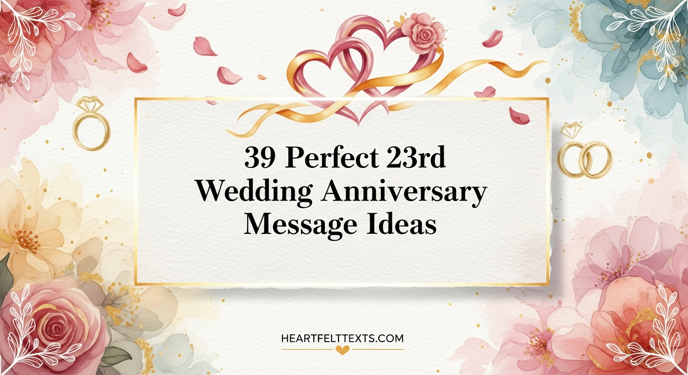 39 Perfect 23rd Wedding Anniversary Message Ideas
