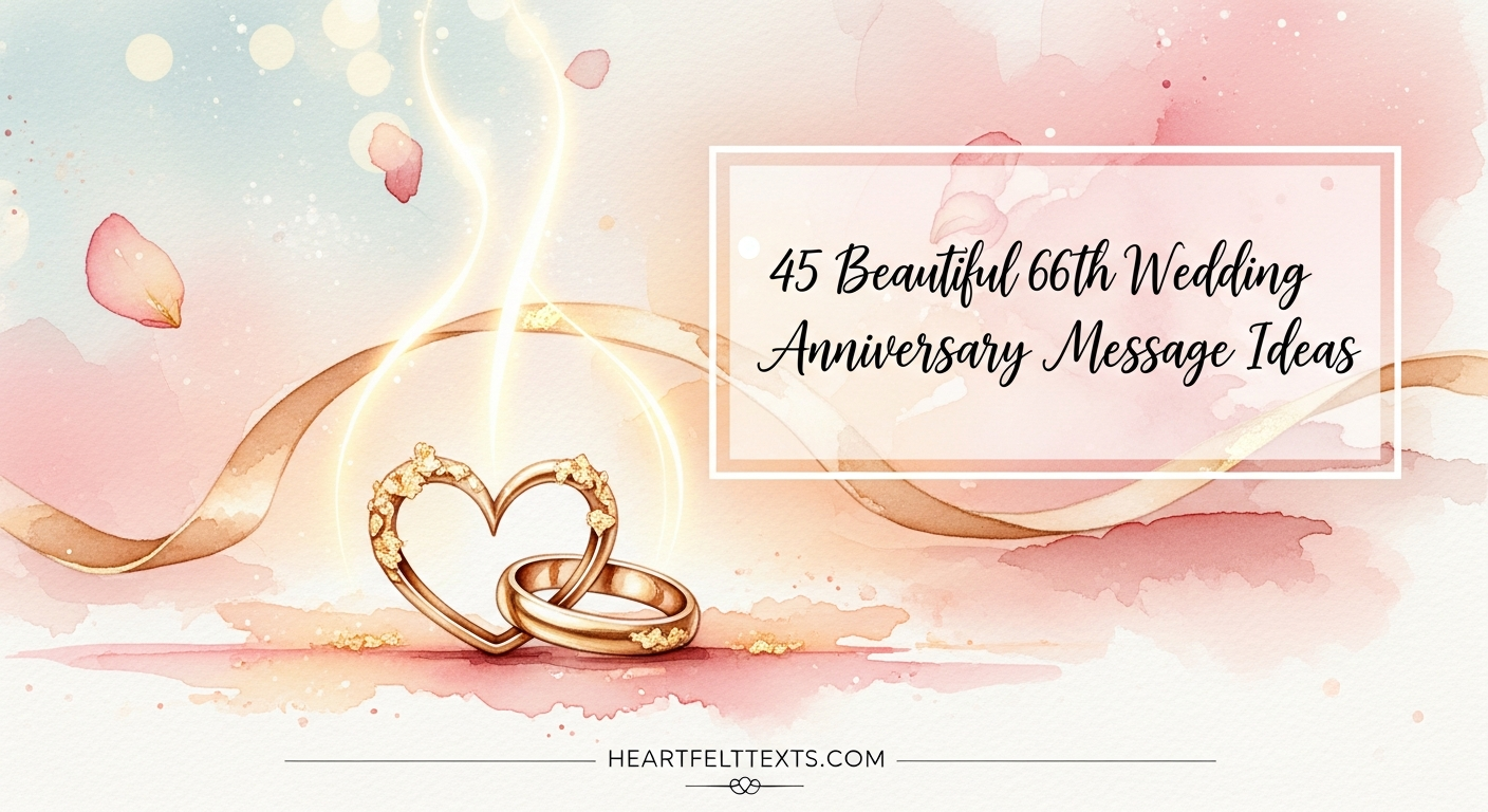 45 Beautiful 66th Wedding Anniversary Message Ideas