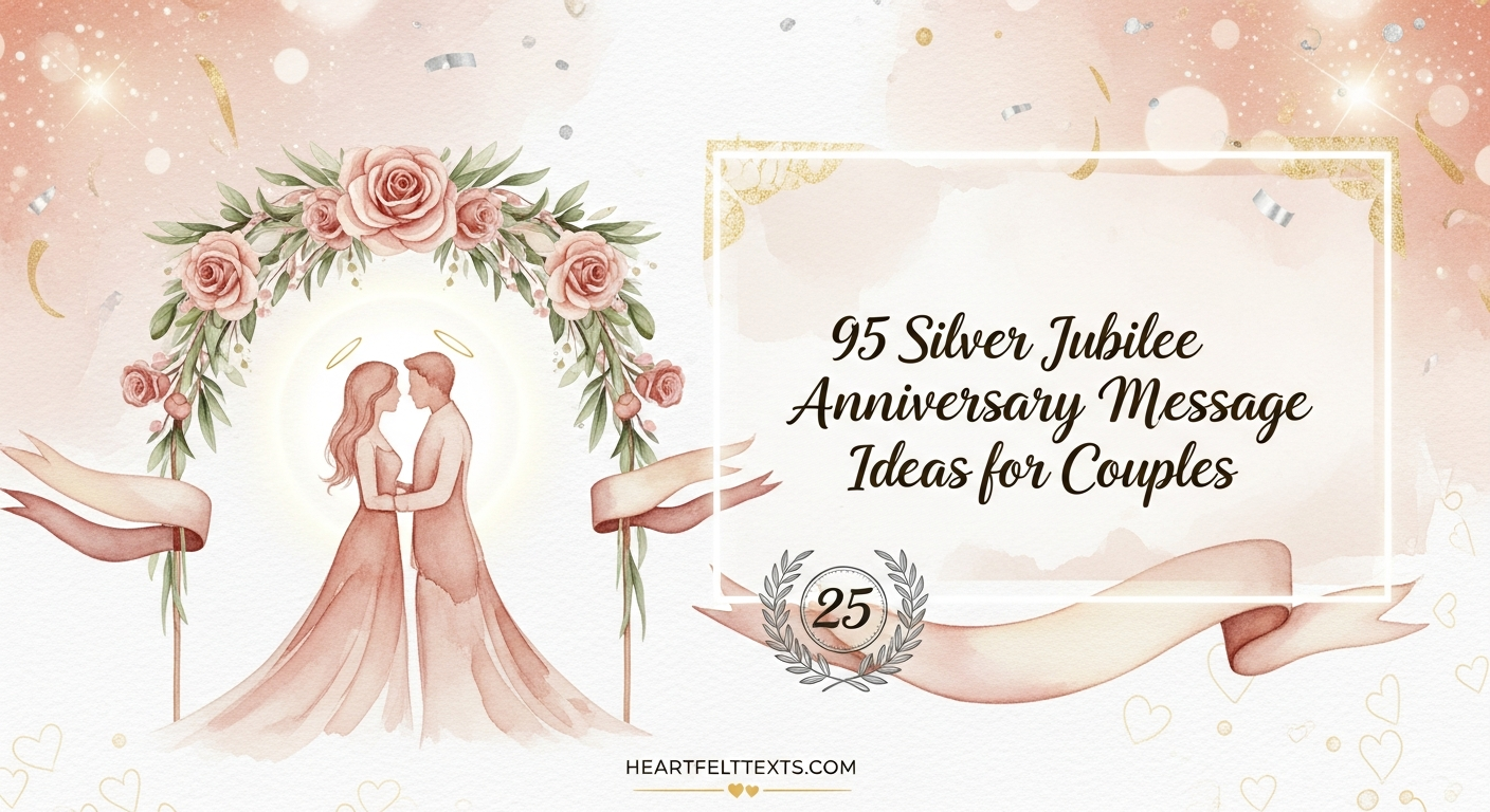 95 Silver Jubilee Anniversary Message Ideas for Couples