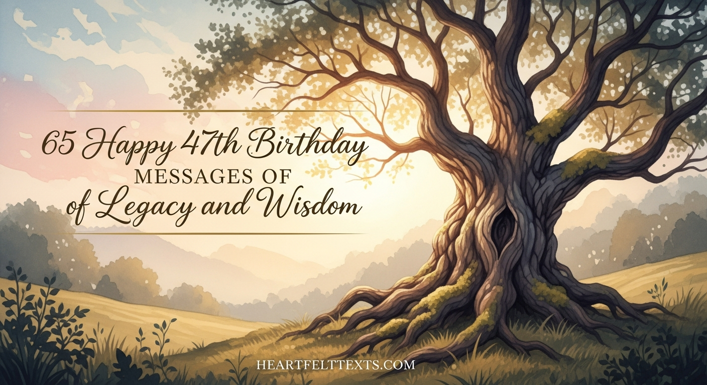 65 Happy 47th Birthday Messages of Legacy and Wisdom