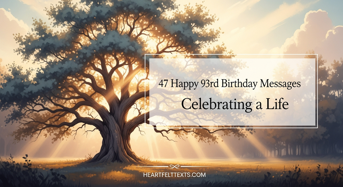47 Happy 93rd Birthday Messages Celebrating a Life