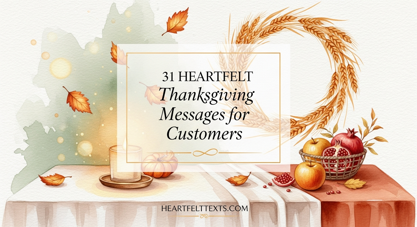 31 Heartfelt Thanksgiving Messages for Customers