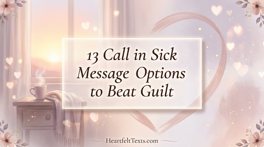 13 Call in Sick Message Example Options to Beat Guilt