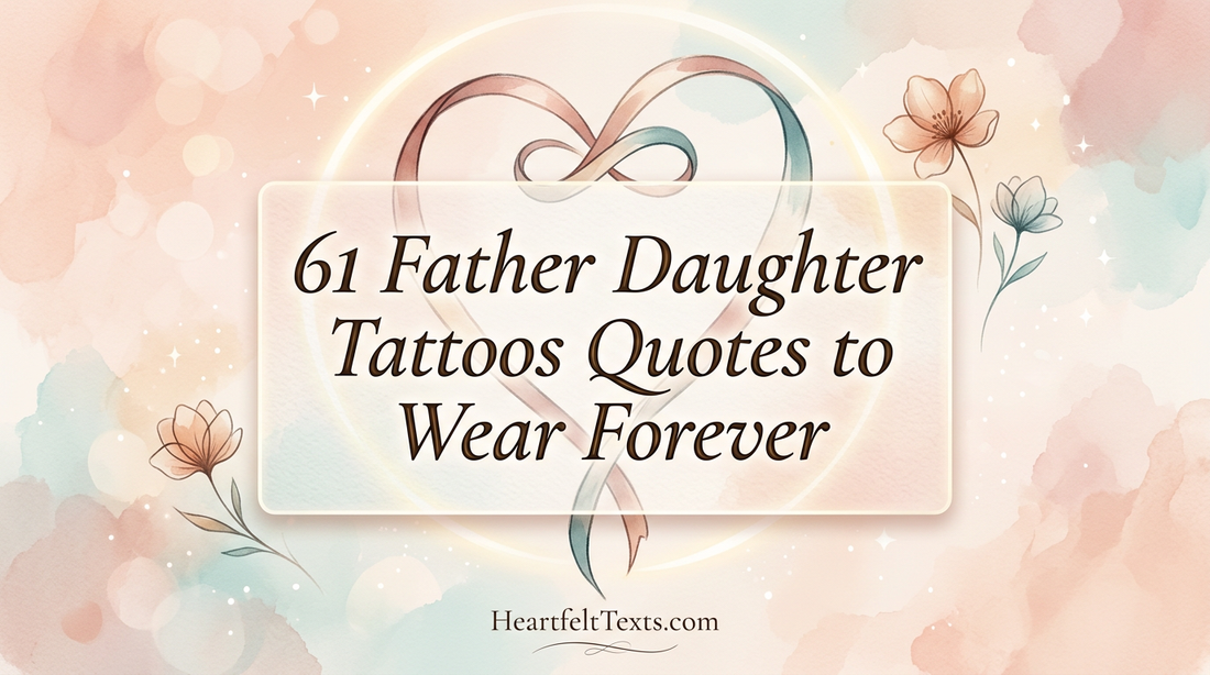 61 Father Daughter Tattoos Quotes to Wear Forever