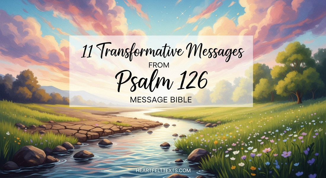 11 Transformative Messages from Psalm 126 Message Bible