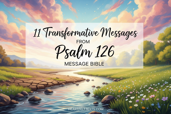 11 Transformative Messages from Psalm 126 Message Bible