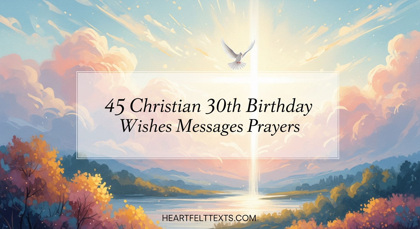 45 Christian 30th Birthday Wishes Messages Prayers