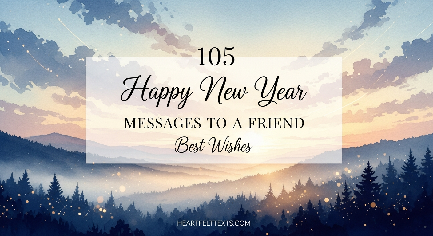 105 Happy New Year Messages to a Friend Best Wishes