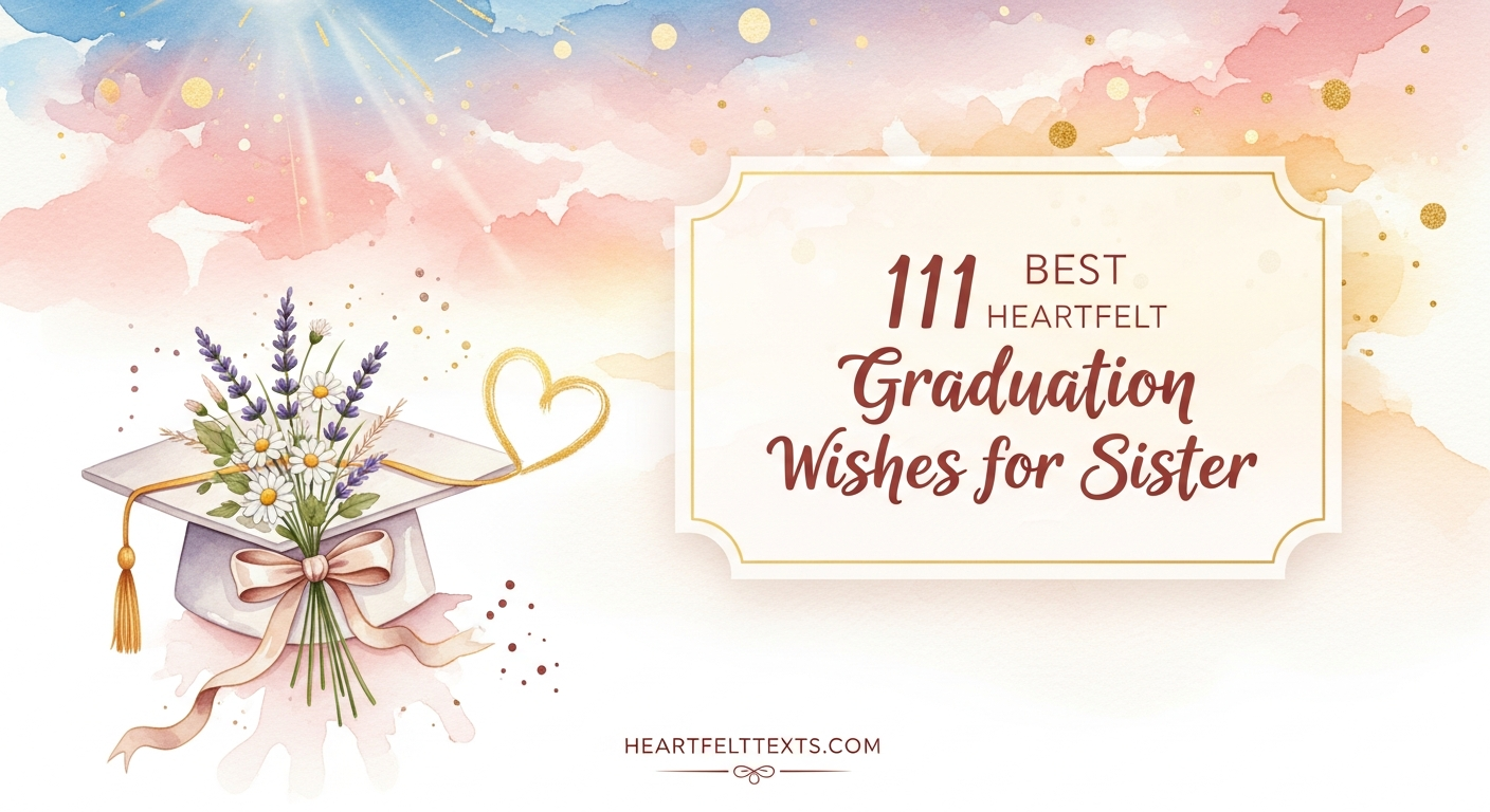 111 Best Heartfelt Graduation Wishes for Sister