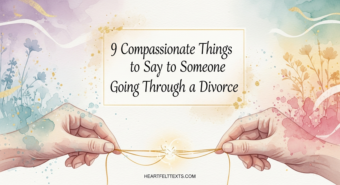 9 Compassionate Things to Say to Someone Going Through a Divorce