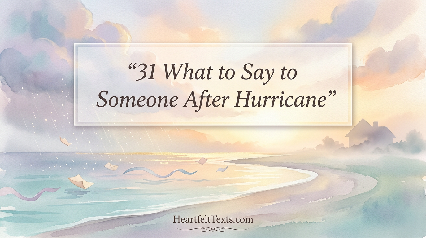 31 What to Say to Someone After Hurricane