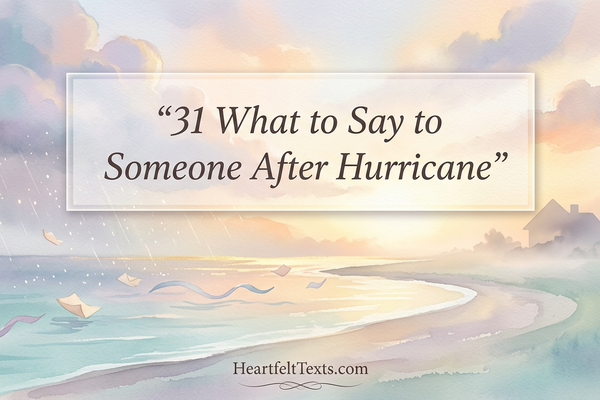 31 What to Say to Someone After Hurricane