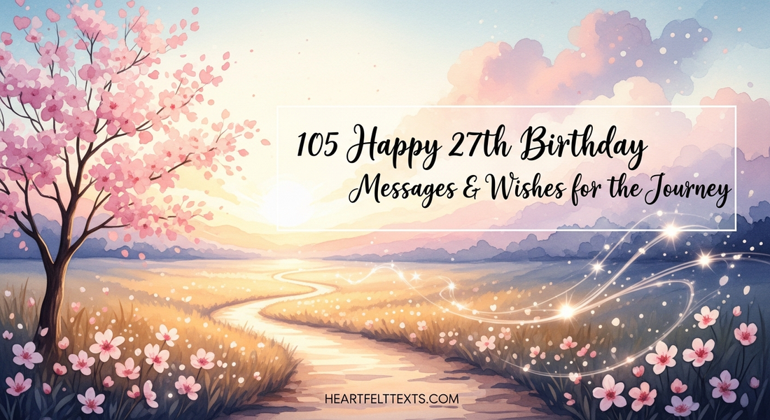 105 Happy 27th Birthday Messages & Wishes for the Journey