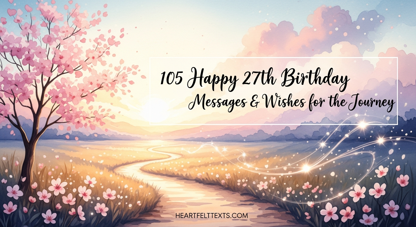 105 Happy 27th Birthday Messages & Wishes for the Journey