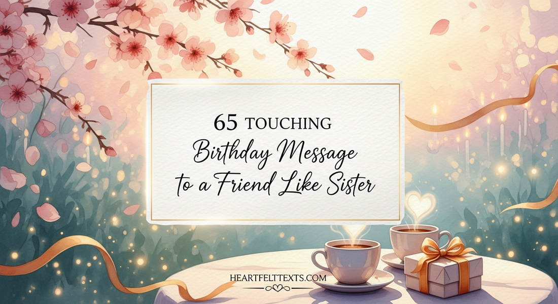 65 Touching Birthday Message to a Friend Like Sister