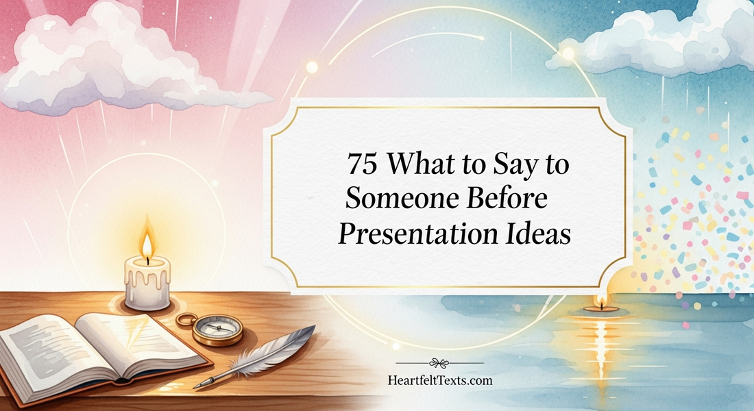 75 What to Say to Someone Before Presentation Ideas