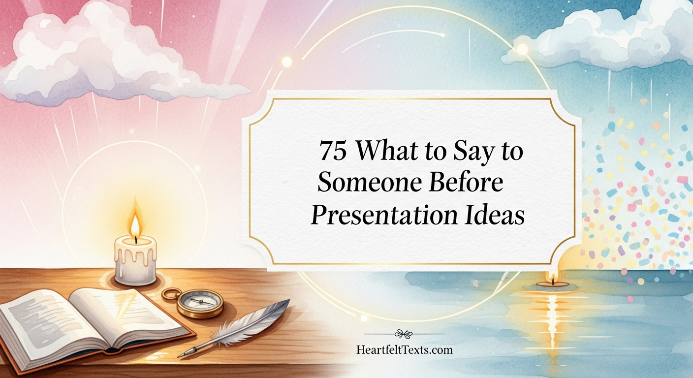 75 What to Say to Someone Before Presentation Ideas