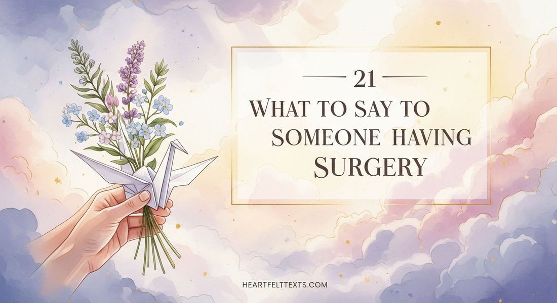 21 What to Say to Someone Having Surgery