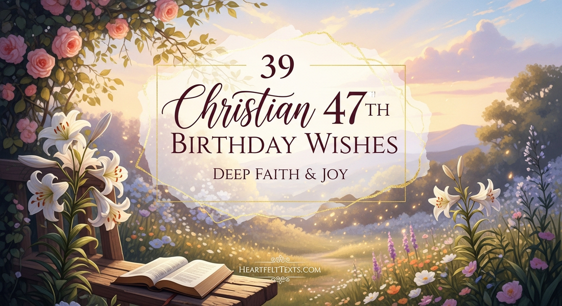 39 Christian 47th Birthday Wishes Deep Faith & Joy