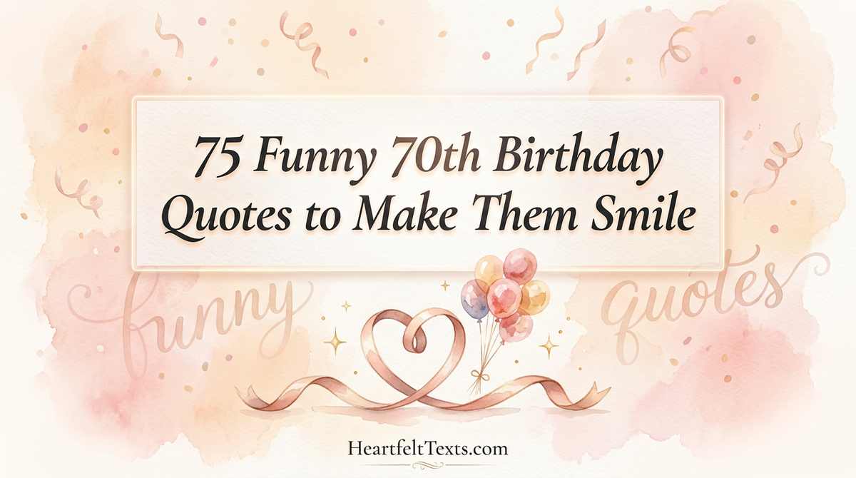 75 Funny 70th Birthday Quotes to Make Them Smile